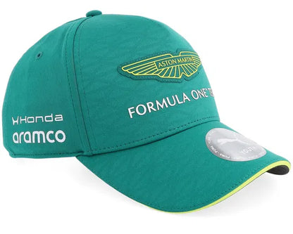 Aston Martin F1 Team Green Cap Fernando Alonso Signed