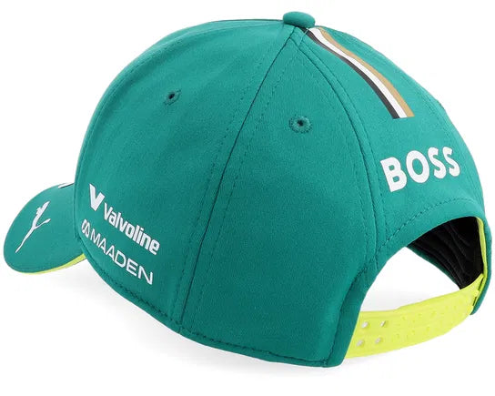 Aston Martin F1 Team Green Cap Fernando Alonso Signed