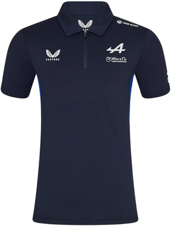 Alpine Men's Endurence Official Team Polo Shirt Navy 2025-RP Teamwear