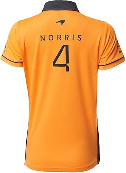 Mclaren Kids Polo Lando Norris Anthracite 2022-RP Teamwear