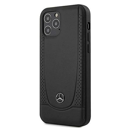 Mercedes iPhone 12 / 12 Pro Leather Case - Urban Collection - Black