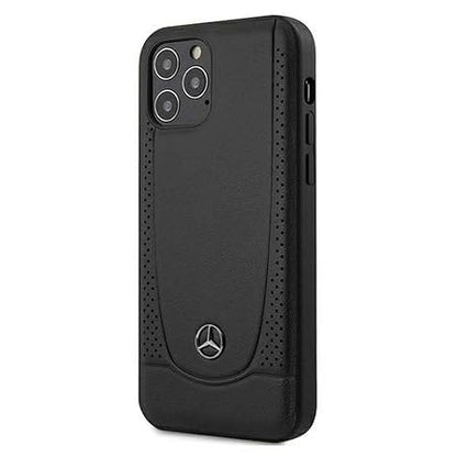 Mercedes iPhone 12 / 12 Pro Leather Case - Urban Collection - Black