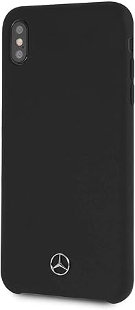 Mercedes iPhone X Hard Case - Liquid Silicone - Black
