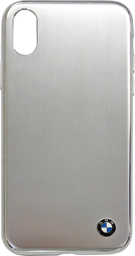 BMW iPhone X Case - Silver Brushed Aluminum