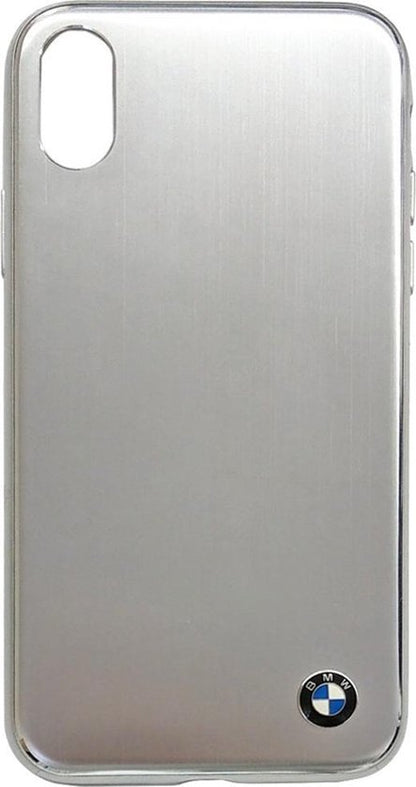 BMW iPhone X Case - Silver Brushed Aluminum