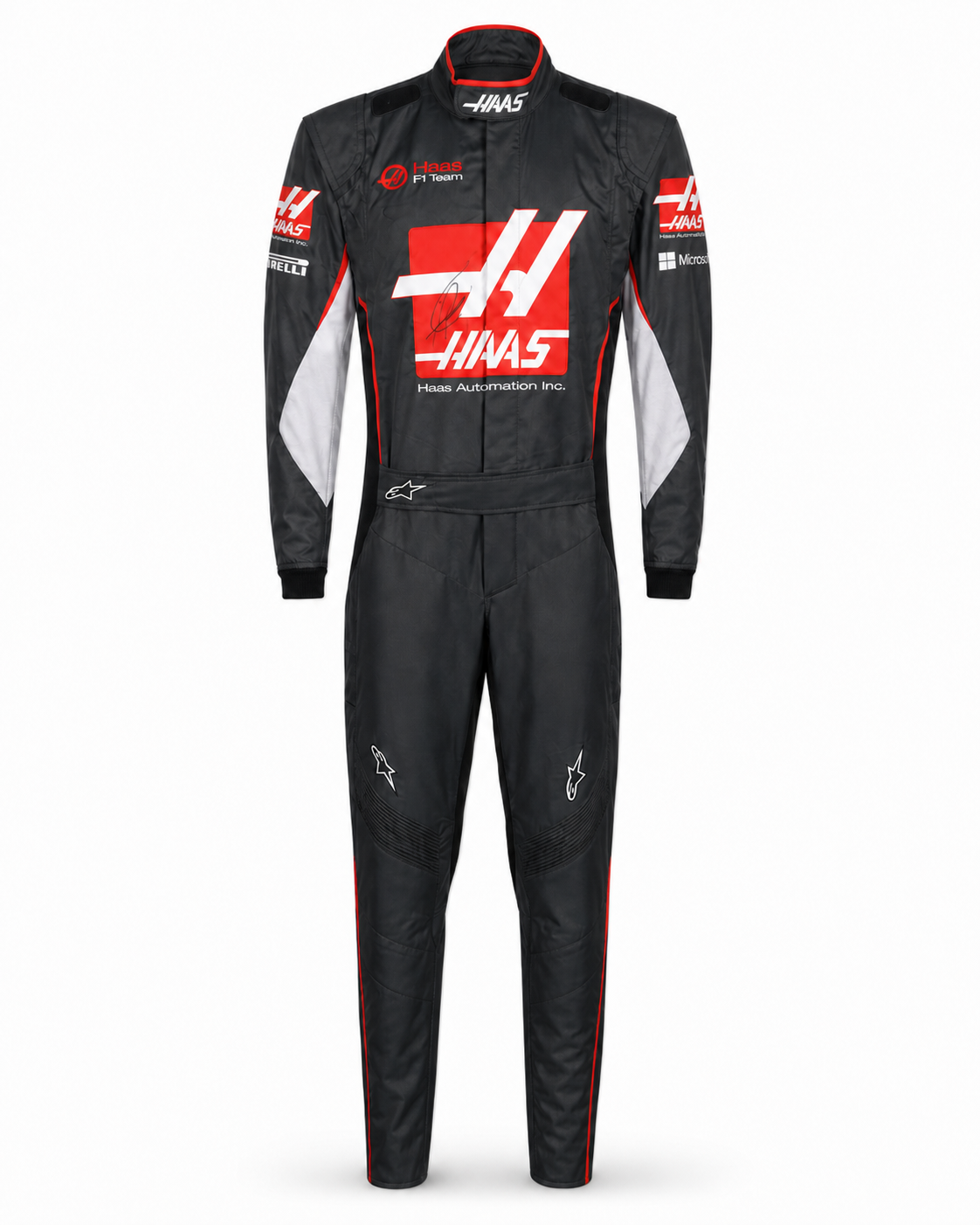 Haas F1 Team Romain Grosjean Signed Suit