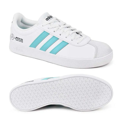 Mercedes Men's Vl Court Base Shoes White Blue 2025-Fanwear