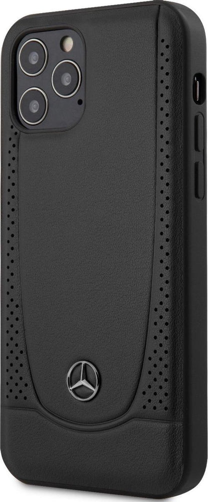 Mercedes iPhone 12 / 12 Pro Leather Case - Black