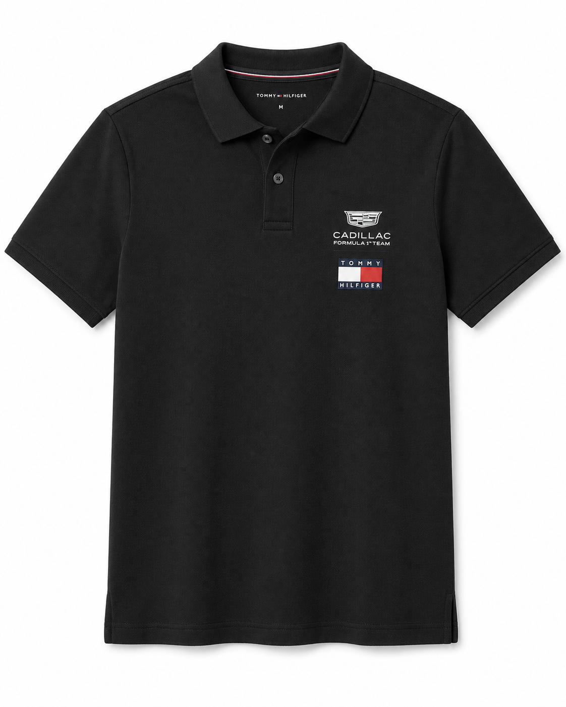 Cadillac F1 Team x Tommy Hilfiger Men's Logo Polo Black Beauty 2026 - Fanwear