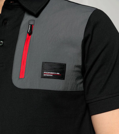 Porsche Men's Utility Polo Black 2024-Fanwear
