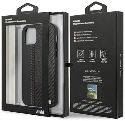 BMW iPhone 12 Pro Max Case - M Collection Carbon Finish - Black