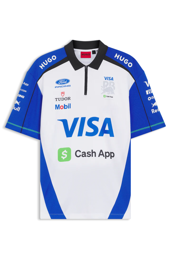 Rb Visa Cash App Men's Polo Shirt White 2026 - RP Teamwear