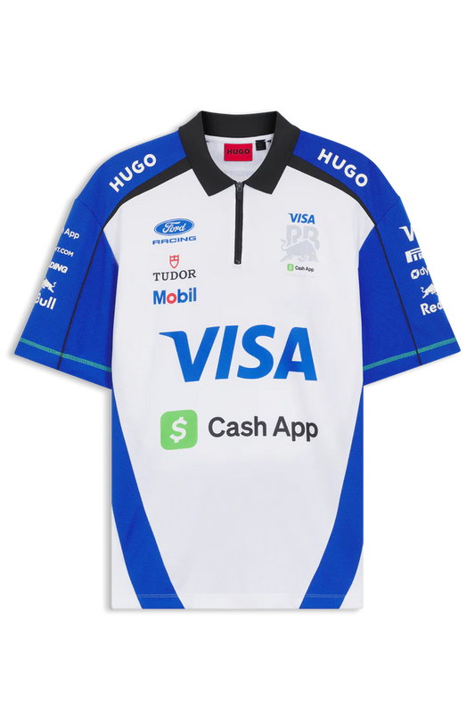 Rb Visa Cash App Men's Polo Shirt White 2026 - RP Teamwear