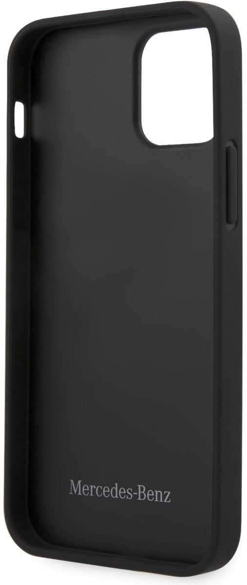 Mercedes iPhone 12 / 12 Pro Leather Case - Black
