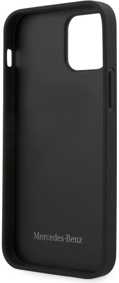 Mercedes iPhone 12 / 12 Pro Leather Case - Black