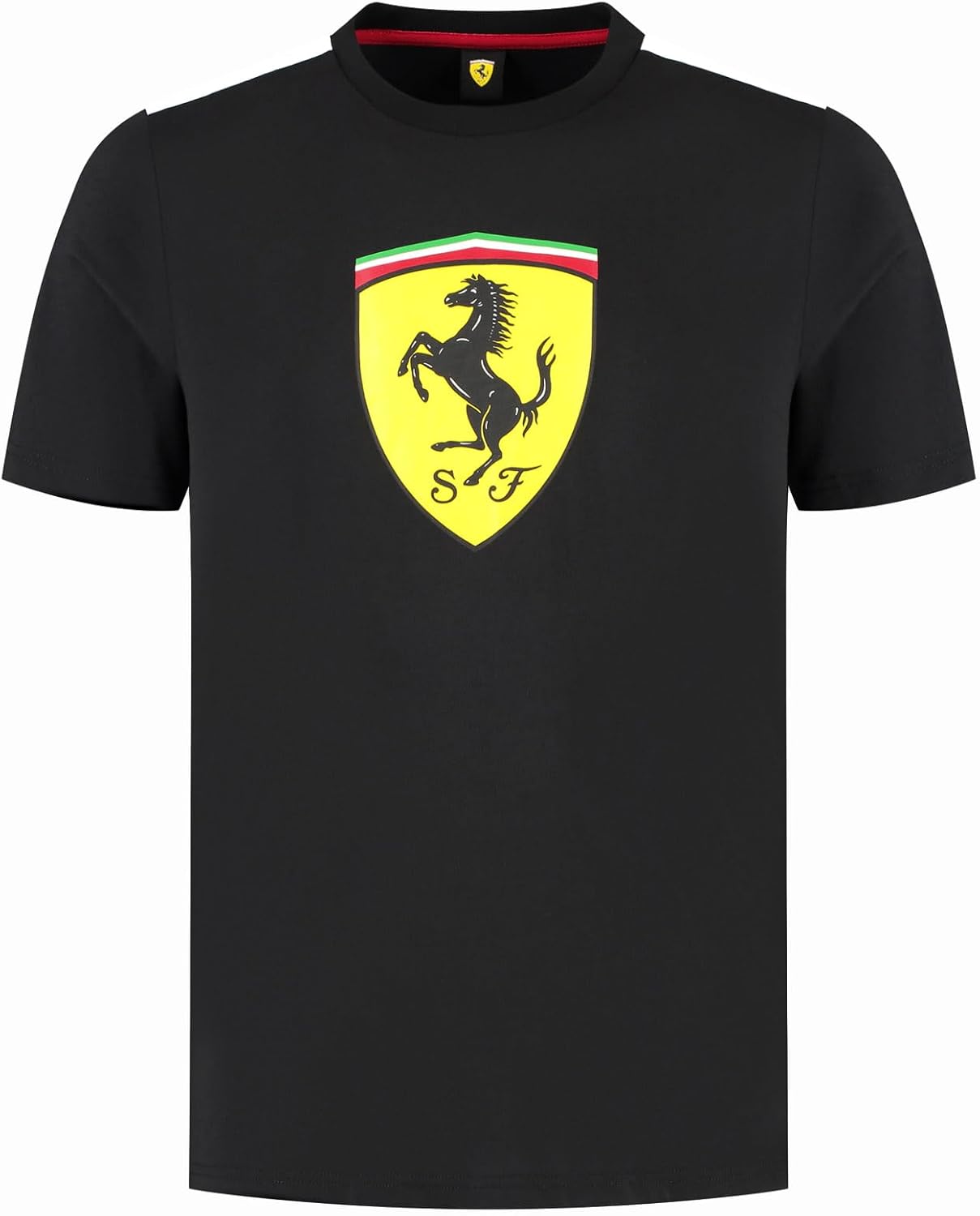 Scuderia Ferrari Kids Large Shield T-Shirt Black 2025-Fanwear