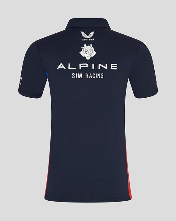 Alpine Men's Endurence Official Team Polo Shirt Navy 2025-RP Teamwear