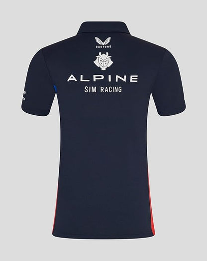 Alpine Men's Endurence Official Team Polo Shirt Navy 2025-RP Teamwear