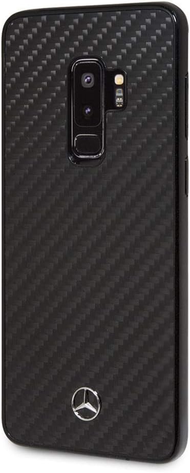 Mercedes Samsung S9+ Hard Case - Real Carbon Fiber - Black