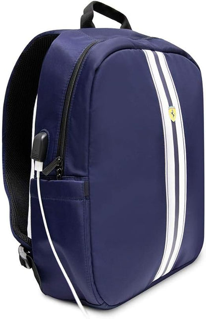 Scuderia Ferrari USB CGM Blue Backpack