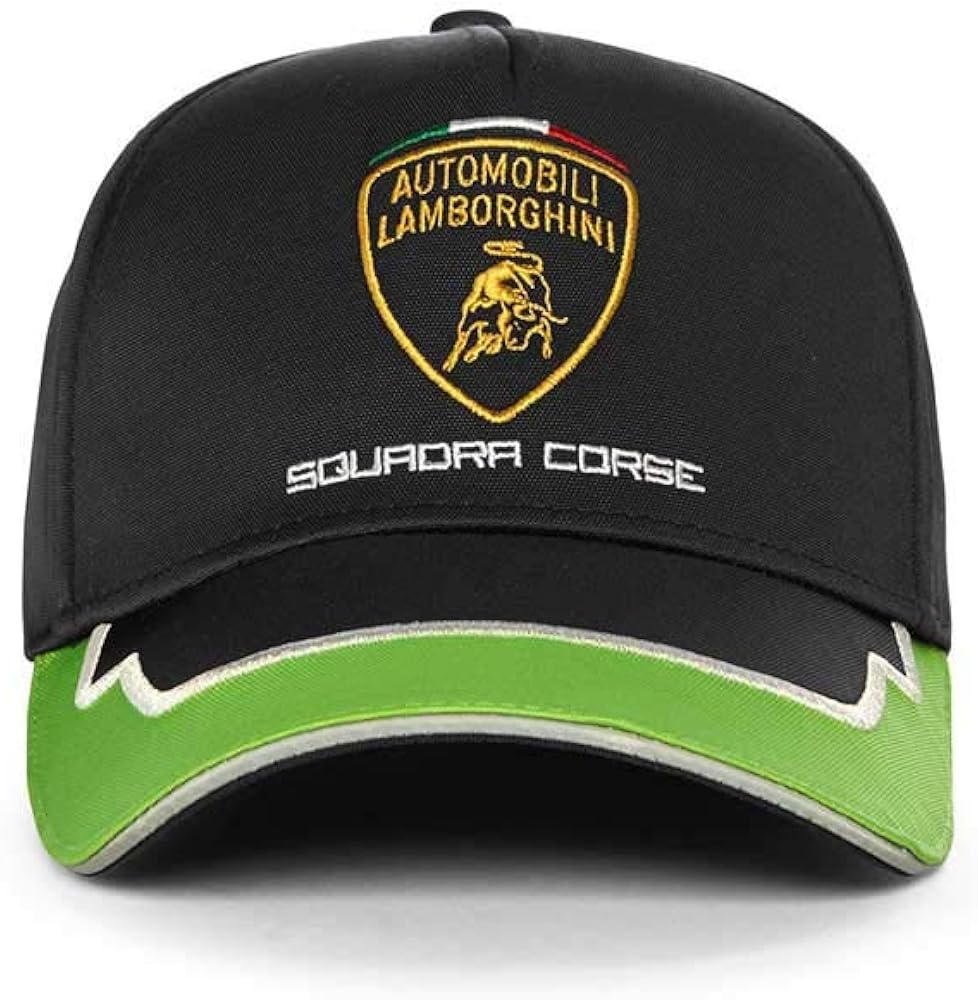 Lamborghini Men's Team Cap Black Green
