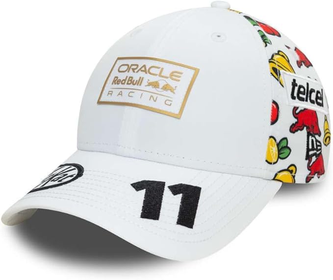 Red Bull Racing Special Edition Vegas Sergio Perez White Cap 2024-RP Teamwear