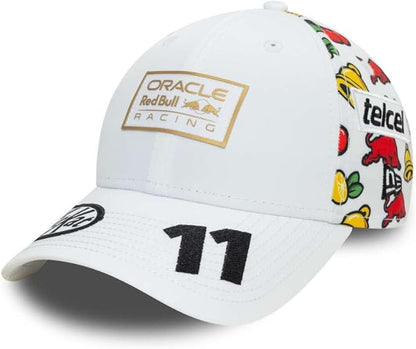 Red Bull Racing Special Edition Vegas Sergio Perez White Cap 2024-RP Teamwear