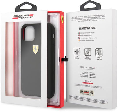 Ferrari iPhone 11 Pro Hard Case - Black Silicone