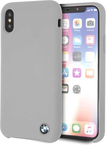 BMW iPhone XS Max Hard Case - Gray Silicone