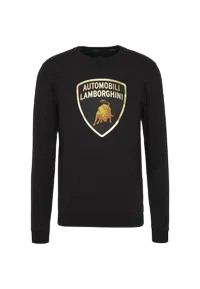 Lamborghini Men's Gold Logo Sweat-Shirt Black-Fanwear