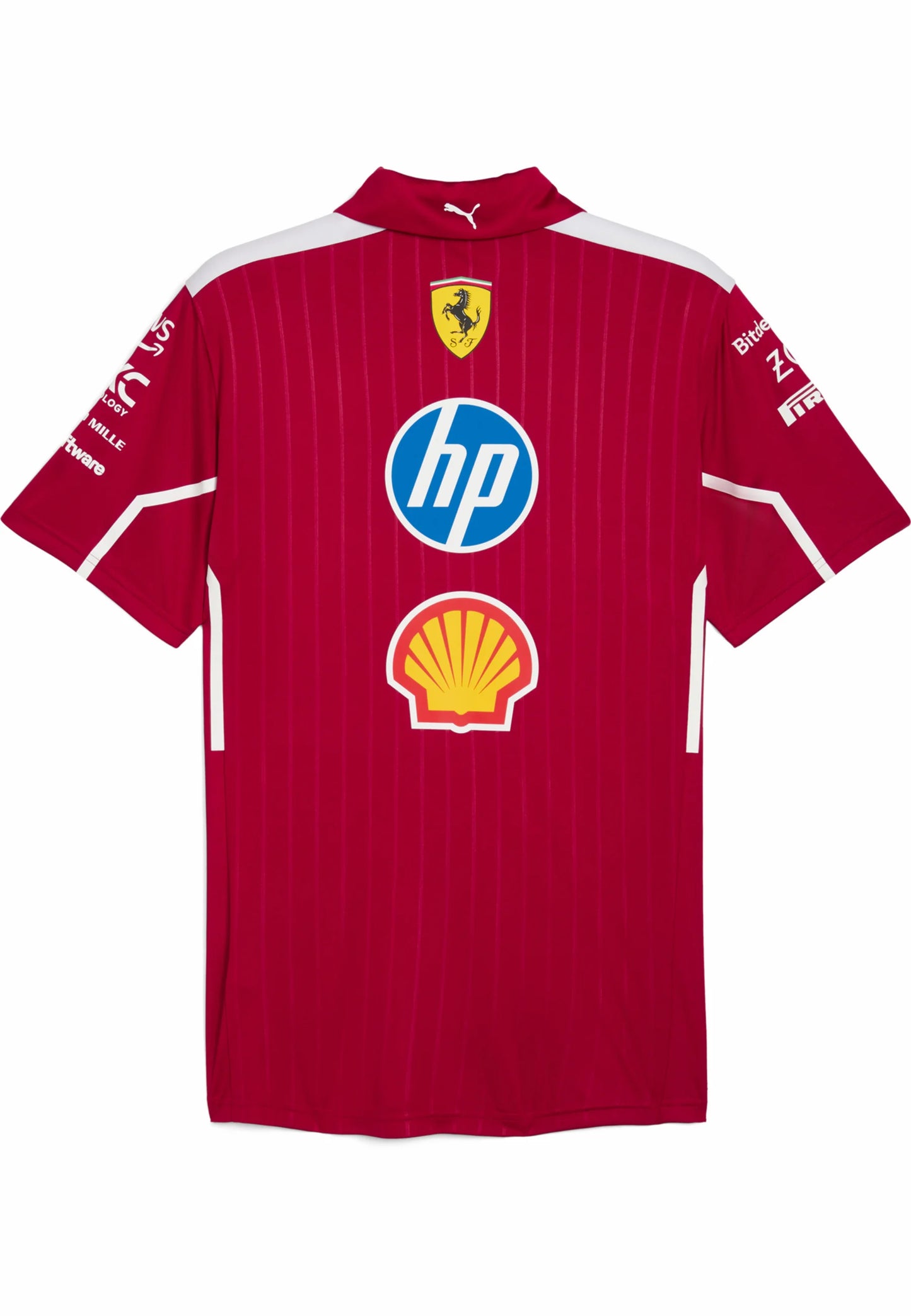 Scuderia Ferrari Men's Team Polo Dark Cherry 2025-RP Teamwear