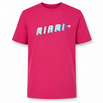 Mclaren Kids Miami Neon Graphic T-Shirt Purple 2022-Fanwear