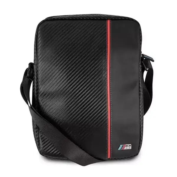 BMW Tablet Bag 8" PU Leather PU Carbon Red Stripe