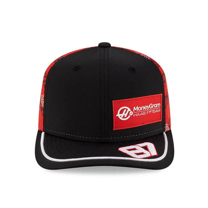 Haas F1 Special Edition Japan oliver Bearman Stretch Snap Black Cap 2025-RP Teamwear