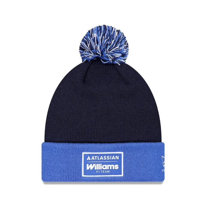 Williams Racing Team Essential Bobble Knit Beanie Navy 2026-Fanwear