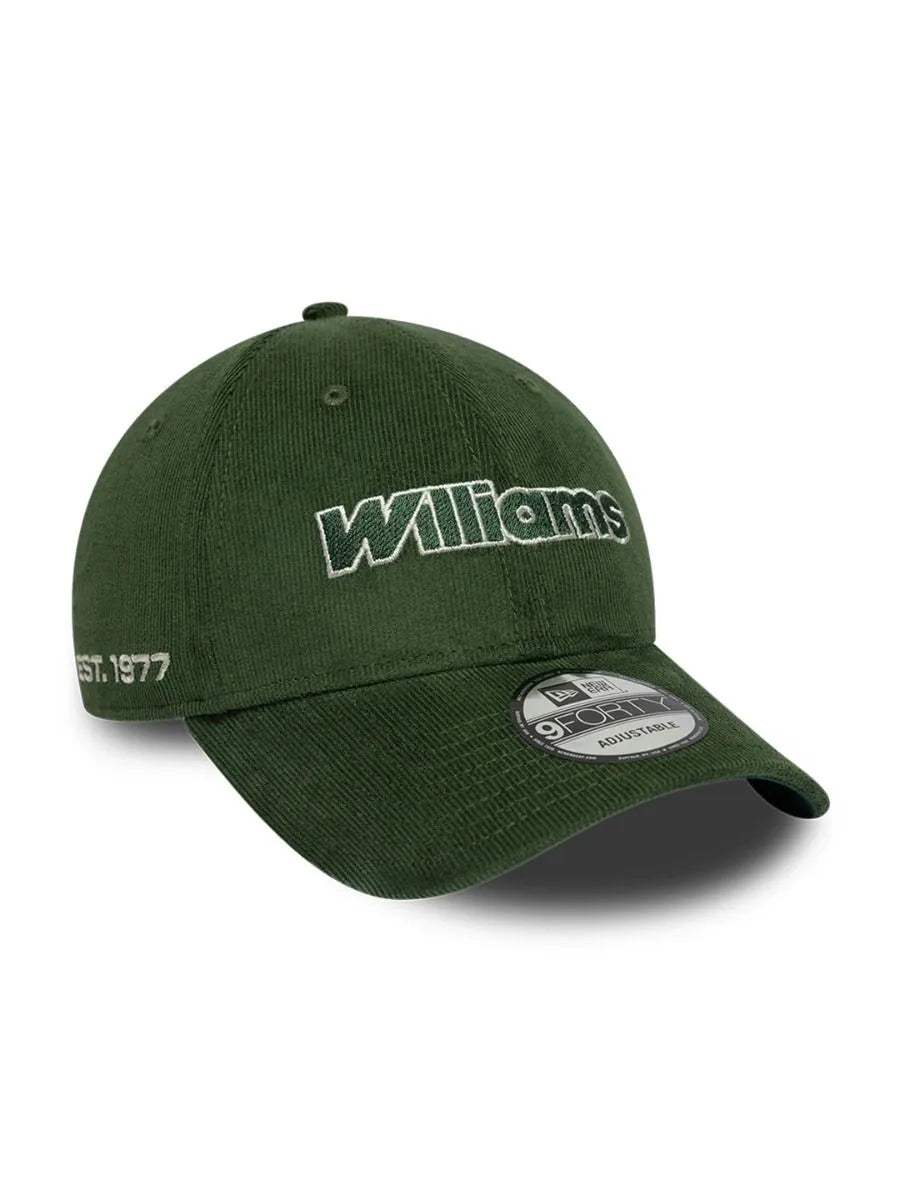 Williams Racing Team Traditional Cord 9FORTY Cap Dark Green 2026-Fanwear