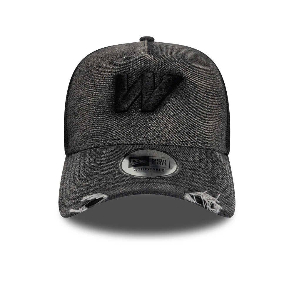 Williams Racing Team New Wave Denim Trucker Cap Black 2026-Fanwear