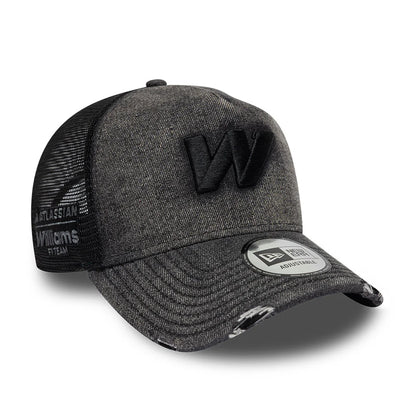 Williams Racing Team New Wave Denim Trucker Cap Black 2026-Fanwear