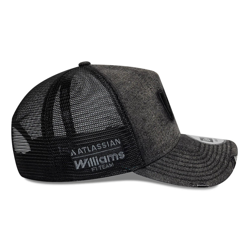Williams Racing Team New Wave Denim Trucker Cap Black 2026-Fanwear