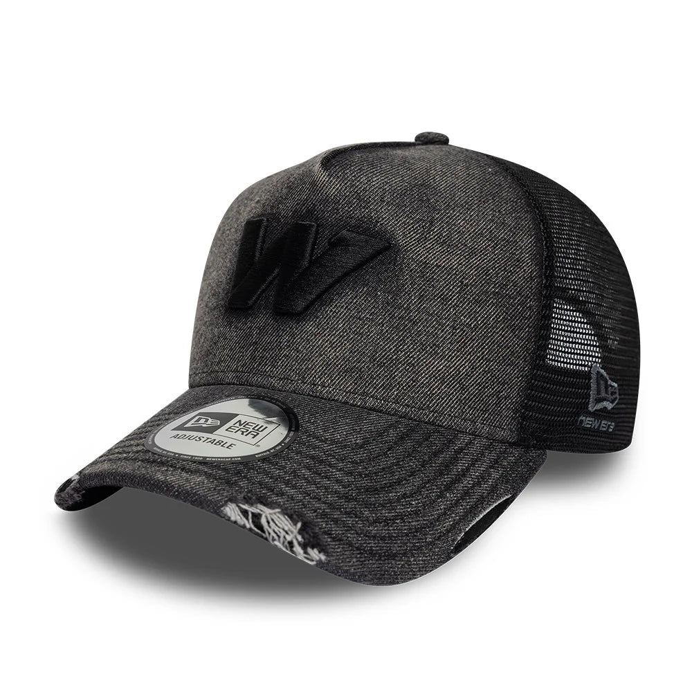 Williams Racing Team New Wave Denim Trucker Cap Black 2026-Fanwear
