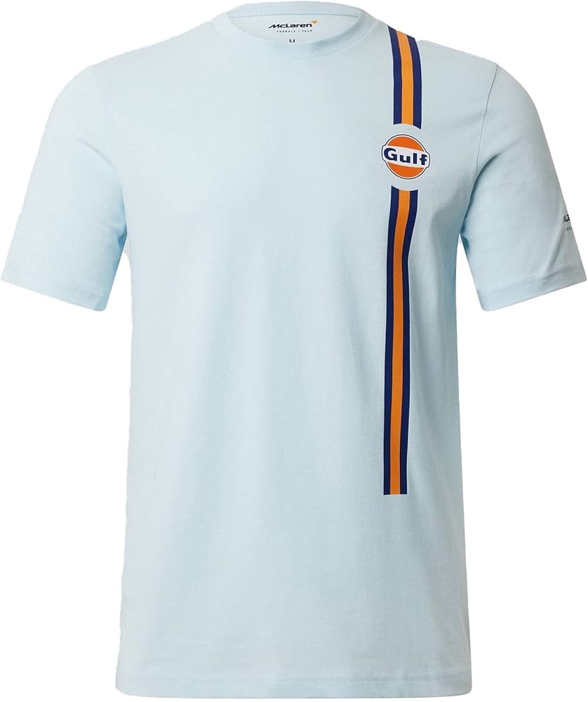 Mclaren Men's Gulf Special Edition Light T-Shirt Blue 2022-RP Teamwear
