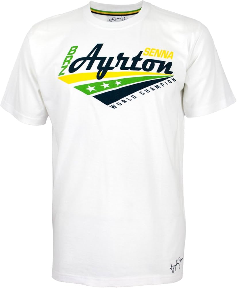Ayrton Senna World Champ T-Shirt White 2021-Fanwear