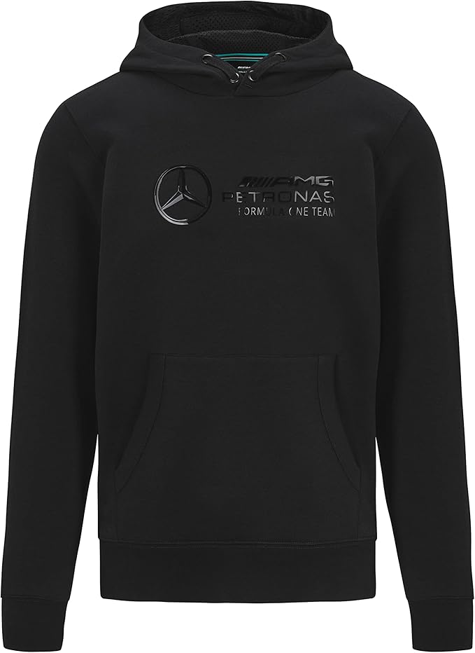 Mercedes-AMG Petronas Formula 1 Team Men's Stealth Logo Hoodie Black 2024-Fanwear