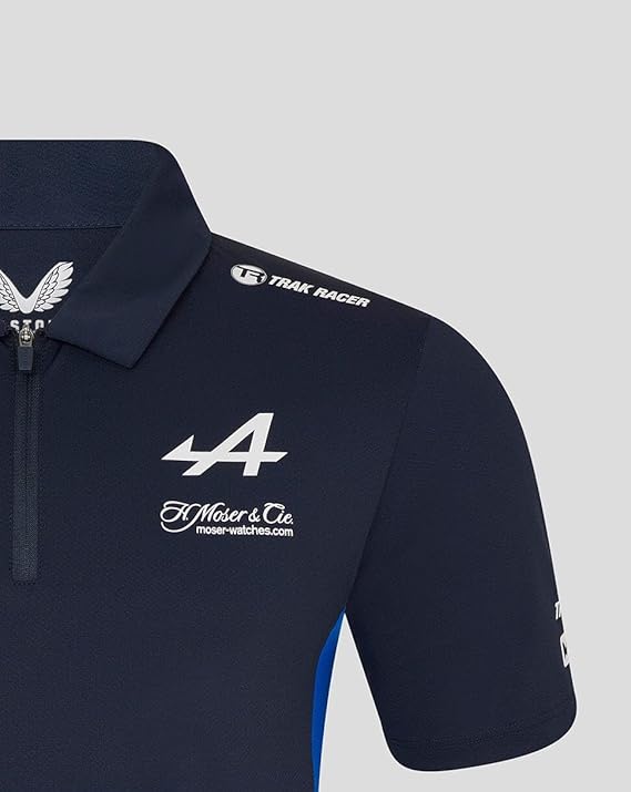 Alpine Men's Endurence Official Team Polo Shirt Navy 2025-RP Teamwear