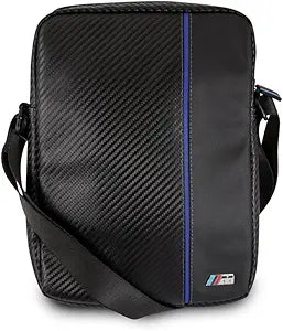 BMW Tablet Bag 8" PU Leather PU Carbon Blue Stripe