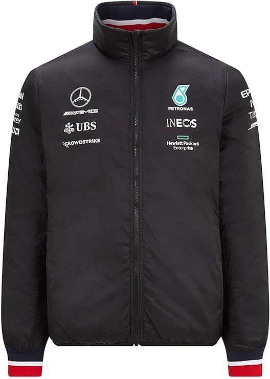 Mercedes-AMG Petronas Motorsport Men's Lightweight Padded Jacket 2019 Black-RP Teamwear