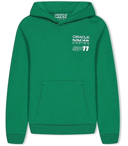 Red Bull Racing Kids Sergio Perez Hooded Sweat Green 2022-Fanwear