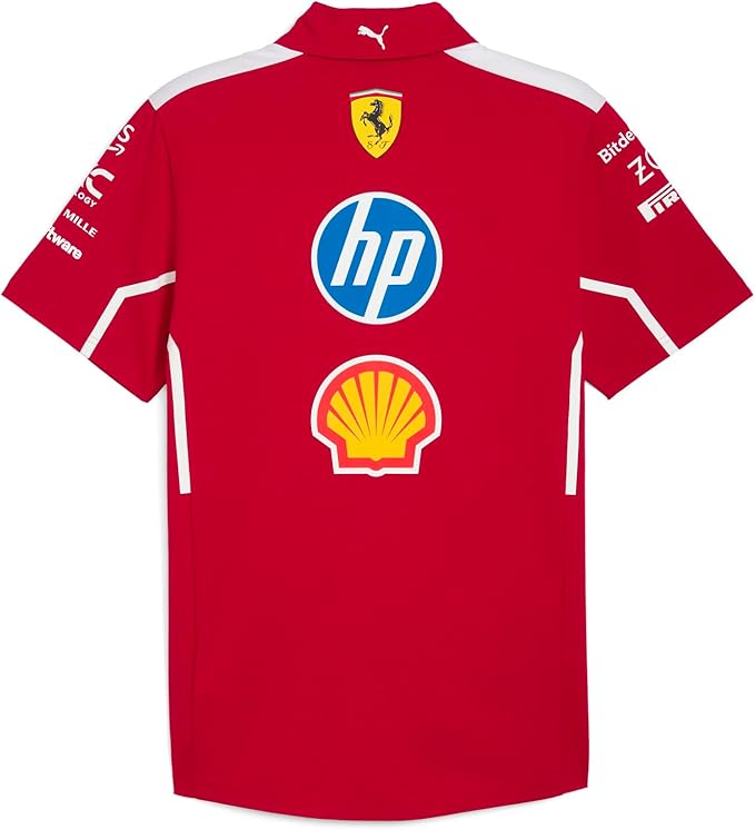 Scuderia Ferrari Kids Team Polo Dark Cherry 2025-RP Teamwear