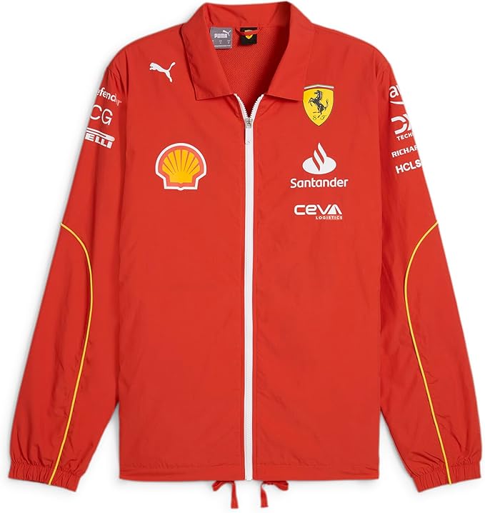 Scuderia Ferrari Coach Team Jacket Burnt Red 2024-RP Teamwear