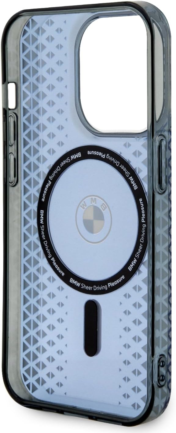 BMW iPhone 15 Pro MagSafe Hard Case - Signature IML Track - Blue